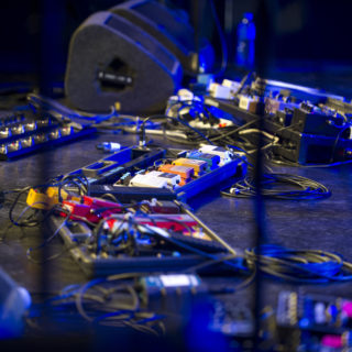 Nederland, Amsterdam, 25-11-2014. Gitaar pedalen tijdens de SENA European Guitar Awards. Foto: Andreas Terlaak